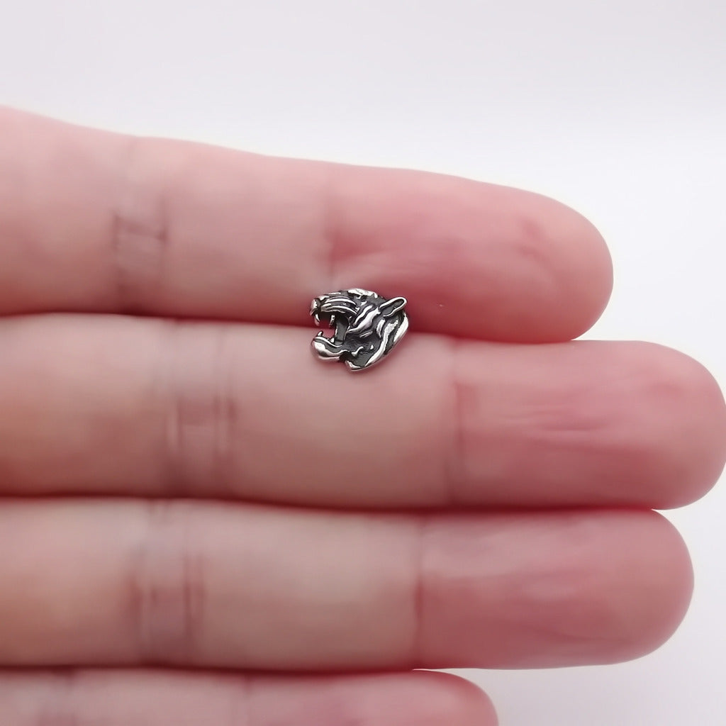 Stainless Steel Tiger Head Fake Plug-Fake Plugs-4-Glitters