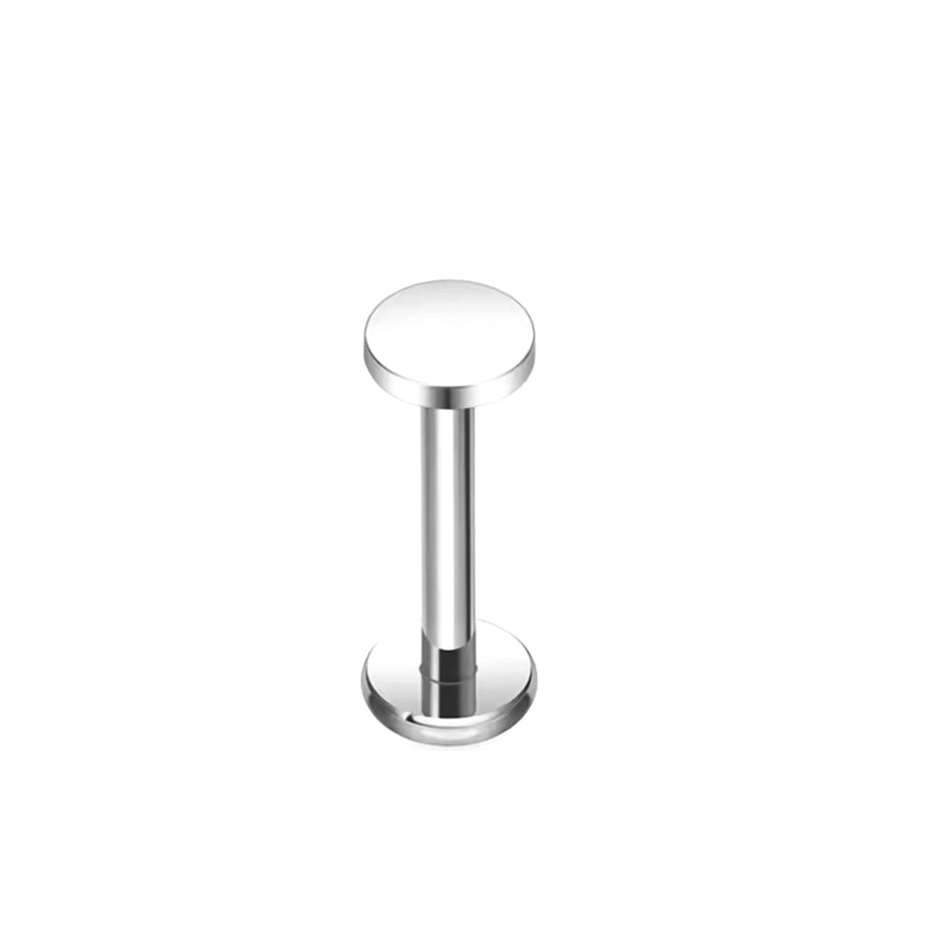 Minimalist Round Flat Disc Titanium Flat Back Stud Earring-Tragus | Cartilage | Daith | Conch-3-Glitters