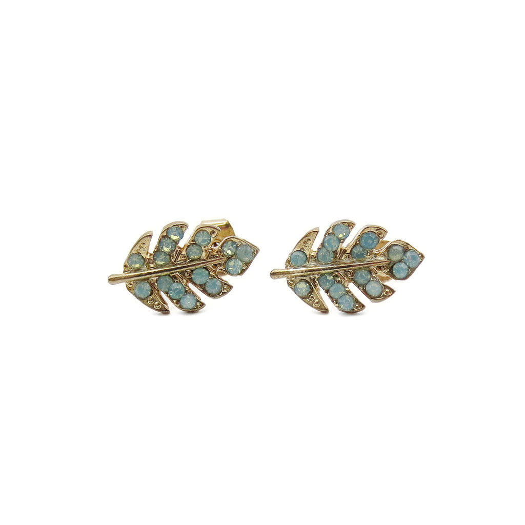 Leaf Stud Earrings-Stud Earrings-1-Glitters
