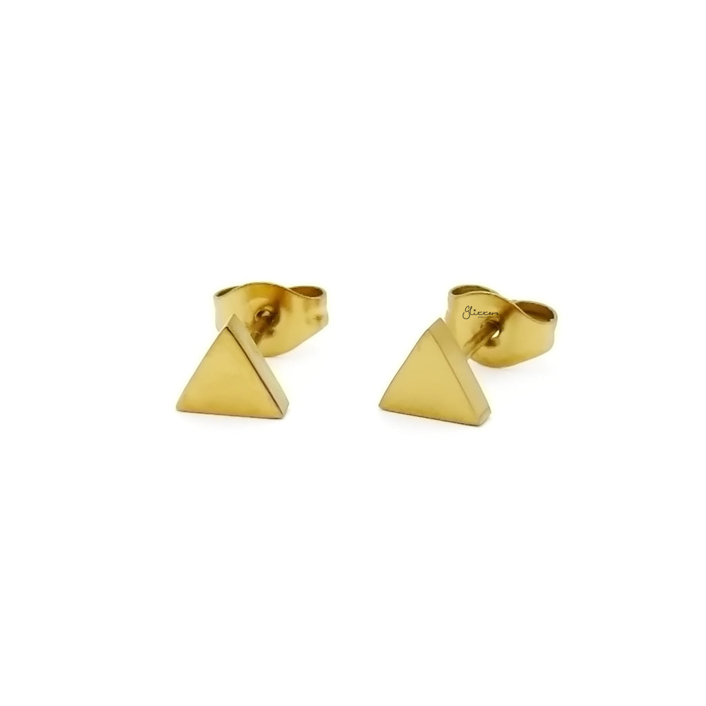 Stainless Steel Triangle Stud Earrings