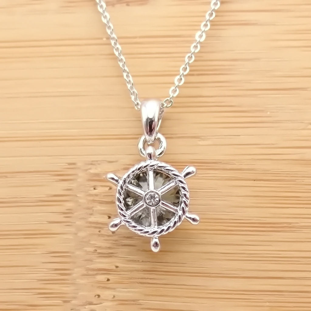 Crystal Helm necklaces-Stainless Steel Chains-3-Glitters