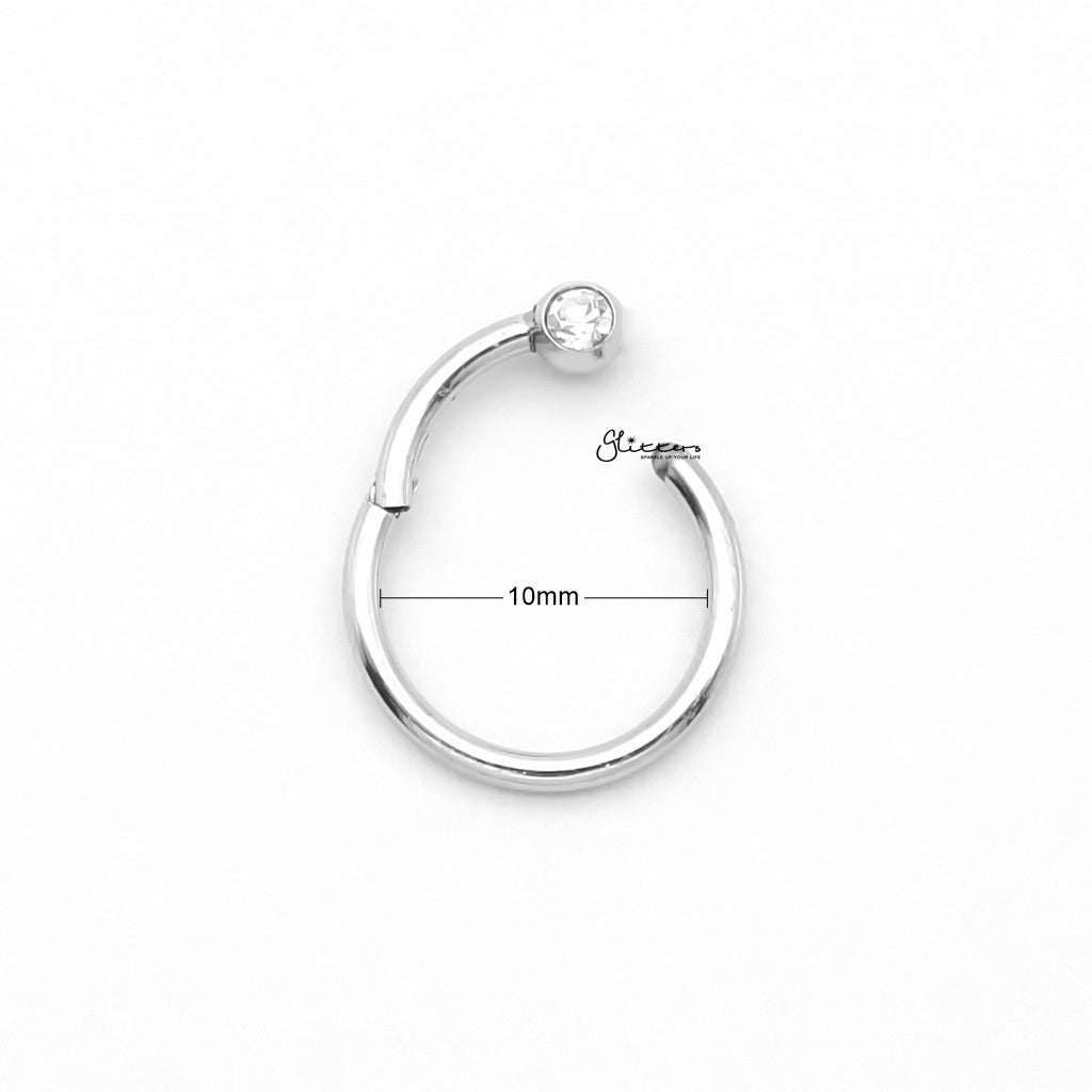 sold individually - Silver-Septum Rings-4-Glitters