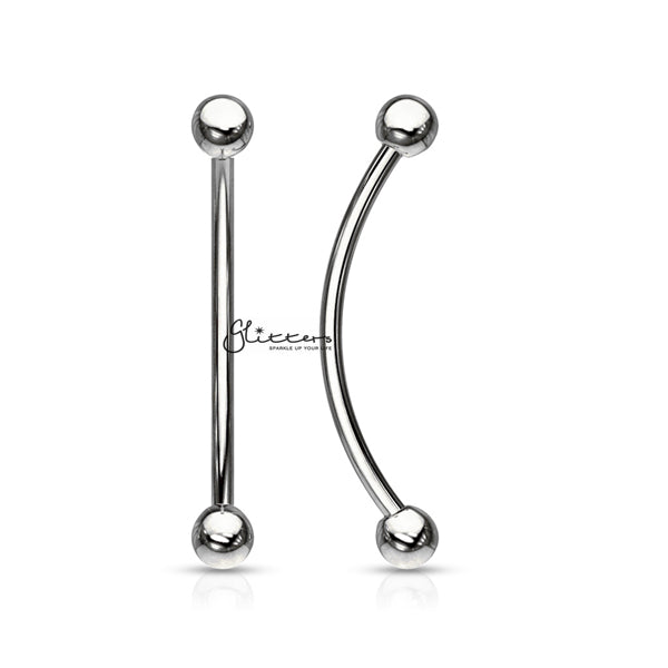 Surgical Steel Curved Barbell for Snake Eye Piercing and More - Silver-Body Piercing Jewellery, Cartilage, Eyebrow, Tongue Bar-EB0010-S_0c7f3ba9-46c2-48ed-becd-d98d1321019f-Glitters