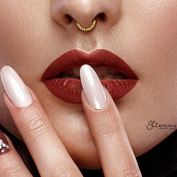 Half Circle Braided Bendable Hoop Rings for Septum, Ear Cartilage, Daith and More-Body Piercing Jewellery, Cartilage, Daith, Nose, Septum Ring-NS0087-m-Glitters