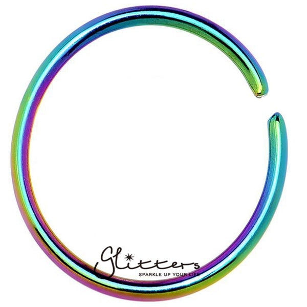 20GA 316L Surgical Steel Bendable Nose Hoop-Body Piercing Jewellery, Nose Piercing Jewellery, Nose Ring, Nose Studs-ns0062-Glitters