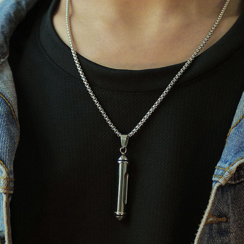 Stainless Steel Screw Cap Glass Bottle Pendant - Gold-Jewellery, Men's Jewellery, Men's Necklace, Necklaces, Pendants, Stainless Steel, Stainless Steel Pendant-sp0277-m_52a89b2c-dd6a-4e3a-a7b5-1e47c9ca99b0-Glitters