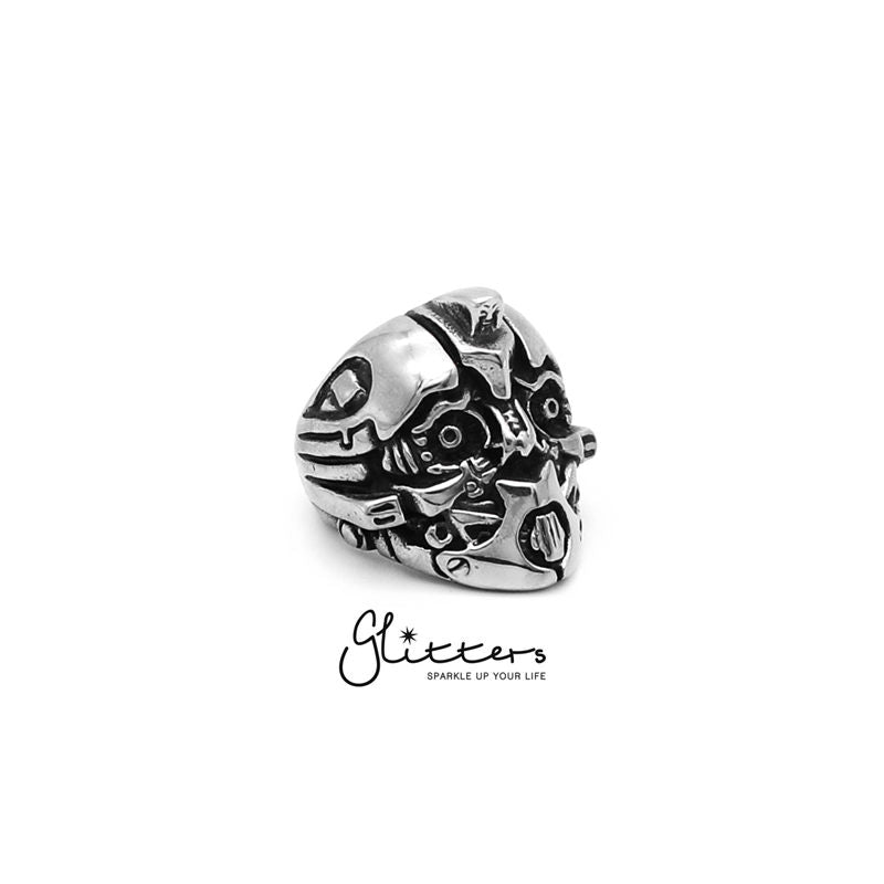 Stainless Steel Transformers Robot Casting Rings-Jewellery, Men's Jewellery, Men's Rings, Rings, Stainless Steel, Stainless Steel Rings-sr0144_2-Glitters