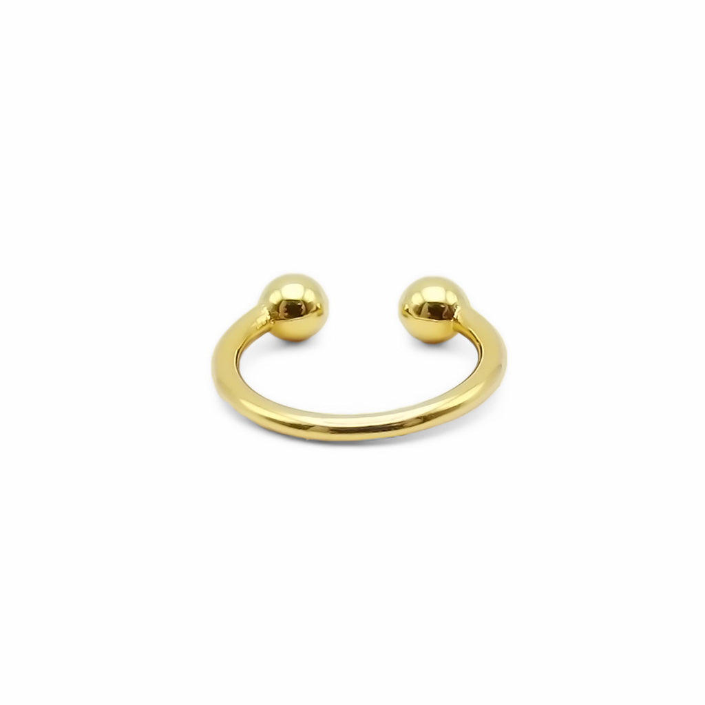 Non Pierced Circular Barbell Horseshoe Ear Cuff