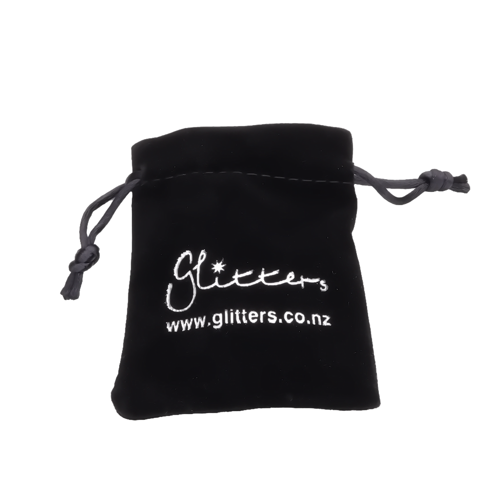 Glitters Jewellery Black Velour Bag-Accessories-1-Glitters