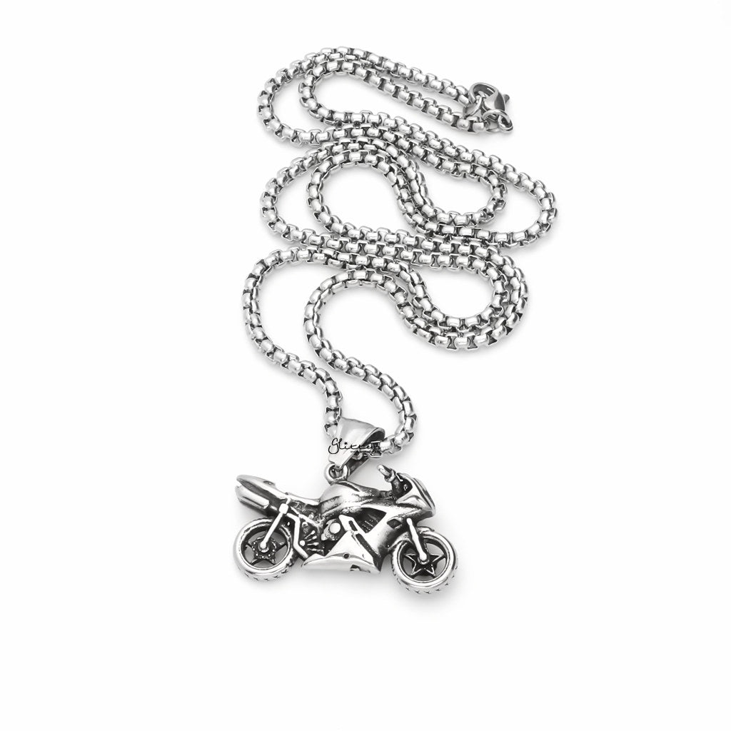 Stainless Steel Motorcycle Pendant-Pendants-6-Glitters