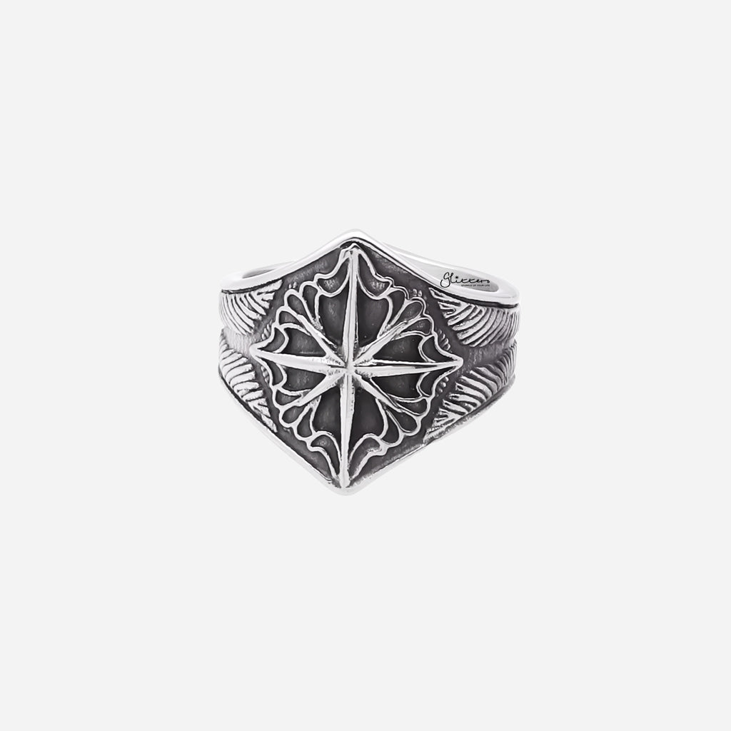 Stainless Steel Compass Ring-Stainless Steel Rings-1-Glitters