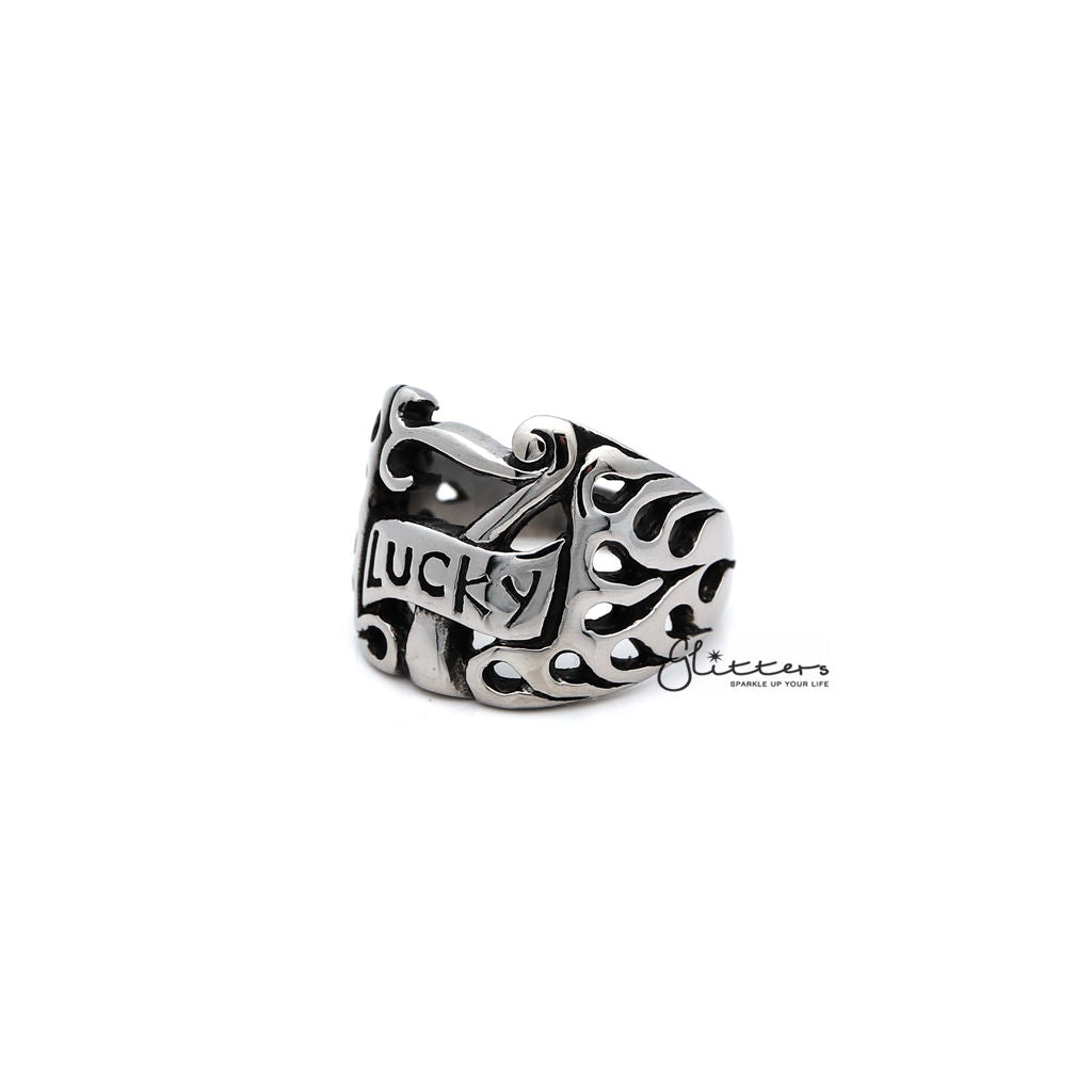 Men's Stainless Steel "LUCKY 7" Casting Rings-Jewellery, Men's Jewellery, Men's Rings, Rings, Stainless Steel, Stainless Steel Rings-SR0151_1000-02-Glitters