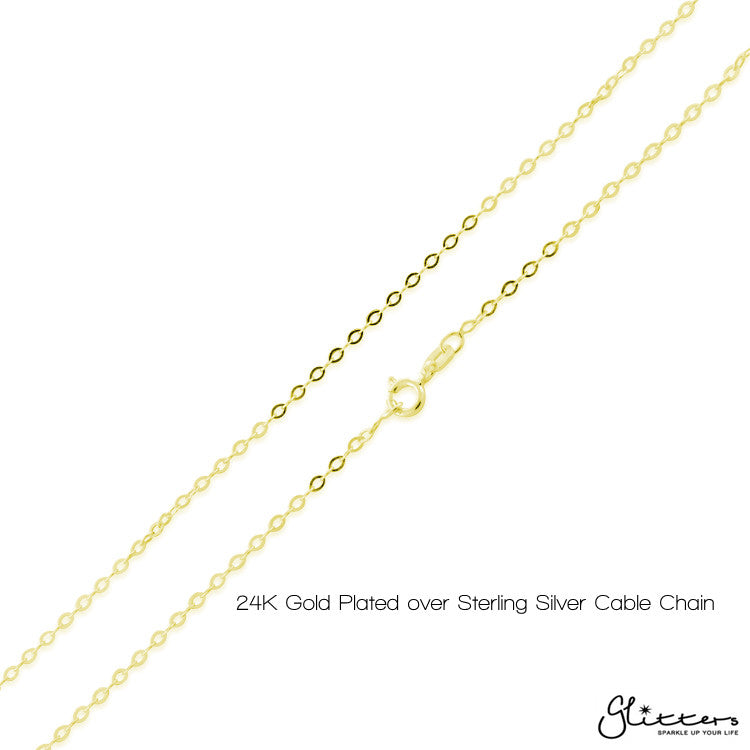 Personalized 24K Gold Plated Sterling Silver Name Necklace-Script 2-Gold name necklace, name necklace, Personalized-flat_Cable_Chain_gold_01_42e6eda4-af20-4f60-85a5-9048bb5bc15a-Glitters