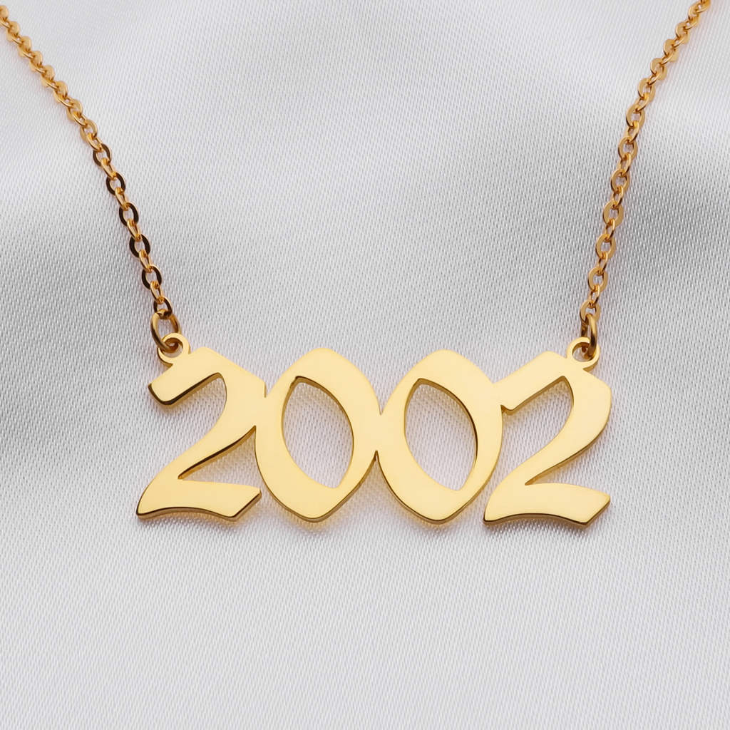24K ゴールド オールド イングリッシュ ネックレス |ネーム